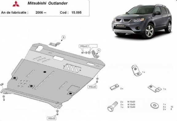 Cubre carter metalico Mitsubishi Outlander