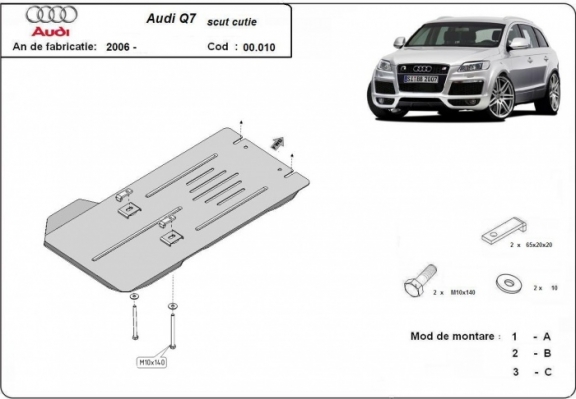 Protector de la caja de cambios Audi Q7