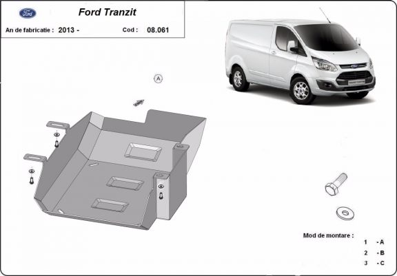 Protector del deposito AdBlue Ford Transit Custom