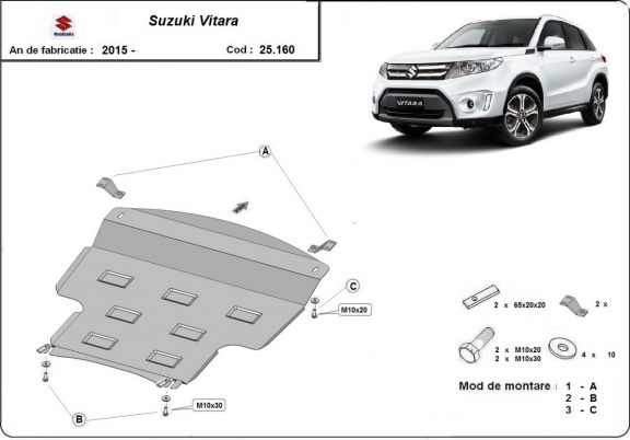 Cubre carter metalico Suzuki Vitara