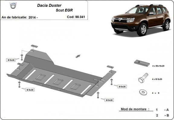 Protector del EGR y sistema STOP&GO Dacia Duster