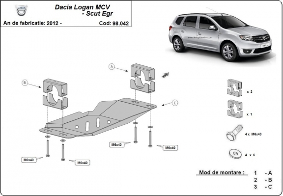 Protector del EGR y sistema STOP&GO Dacia Logan MCV