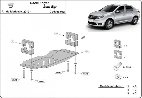 Protector del EGR y sistema STOP&GO Dacia Logan 2