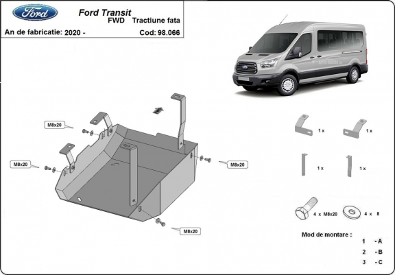 Protector del deposito AdBlue Ford Transit - 4X2