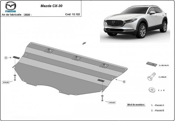 Cubre carter metalico Mazda CX-30