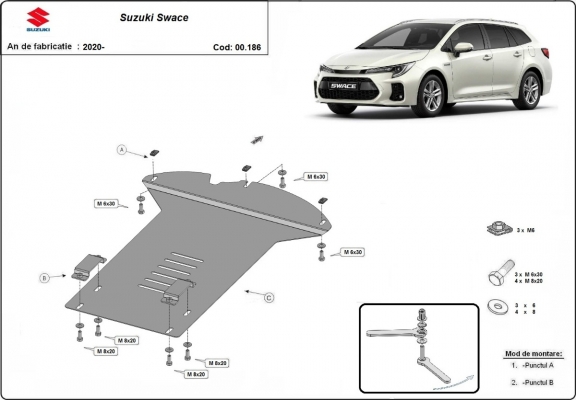 Protector del catalizador/cat lock Suzuki Swace