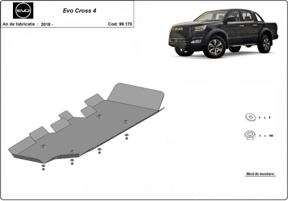 Protector del deposito de combustible Evo Cross 4