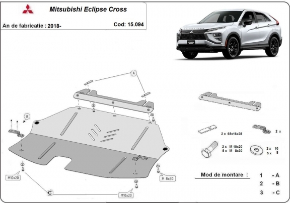 Cubre carter metalico Mitsubishi Eclipse Cross