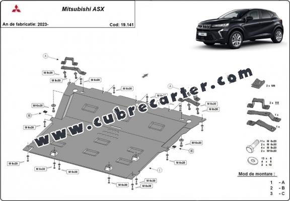Cubre carter metalico Mitsubishi ASX