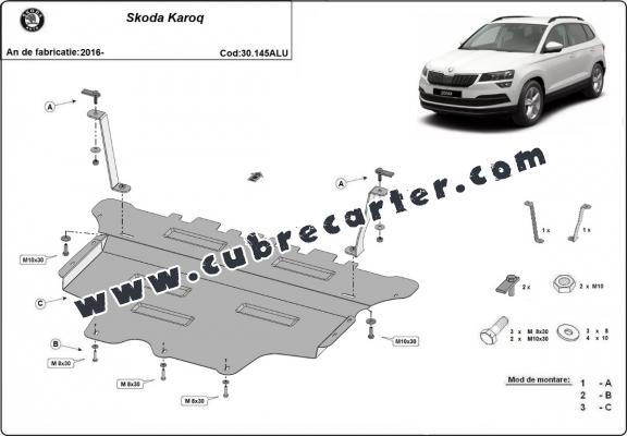 Cubre carter aluminio Skoda Karoq