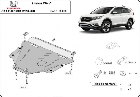 Cubre carter metalico Honda CR-V Gen 4