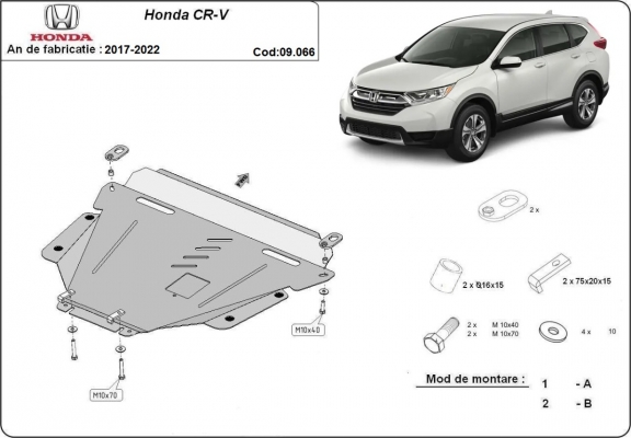 Cubre carter metalico Honda CR-V Gen 5