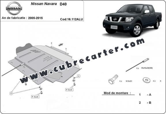 Cubre carter aluminio Nissan Navara