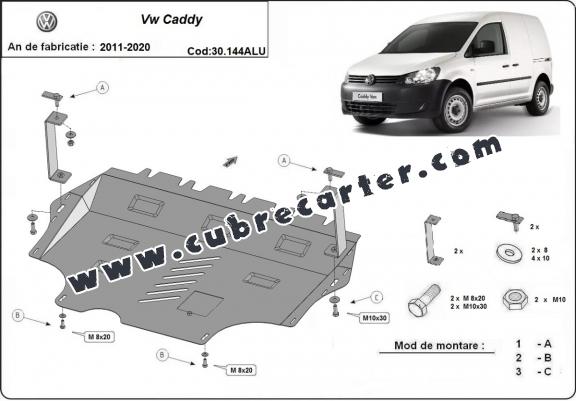 Cubre carter aluminio VW Caddy