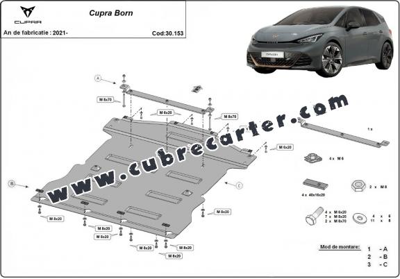 Cubre carter metalico Cupra Born