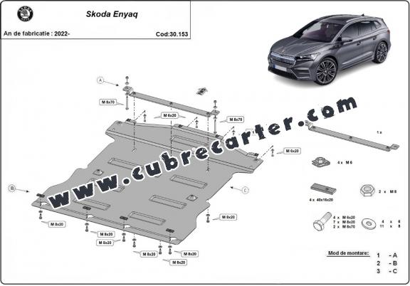 Cubre carter metalico Skoda Enyaq