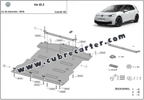 Cubre carter metalico Volkswagen ID 3