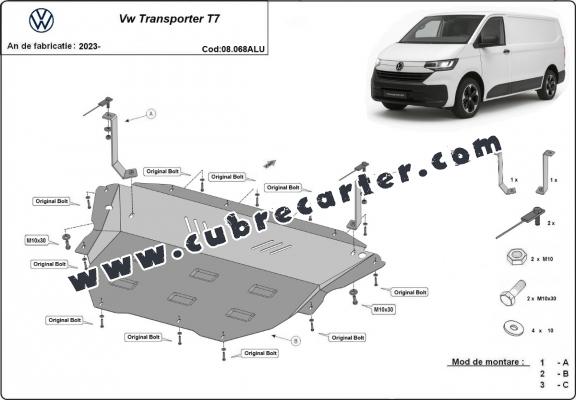 Cubre carter aluminio Volkswagen Transporter T7 Van