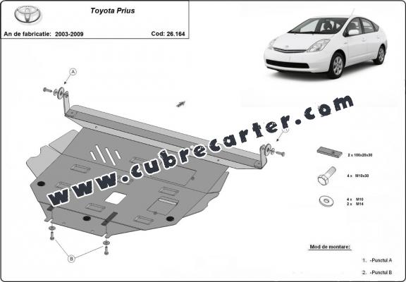 Cubre carter metalico Toyota Prius