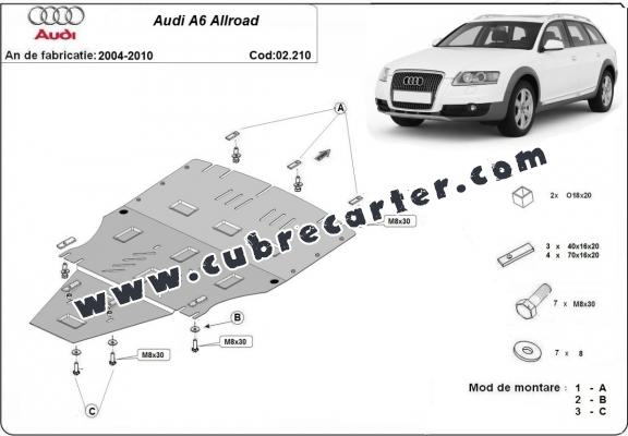 Cubre carter metalico Audi A6 Allroad 2 - no lateral