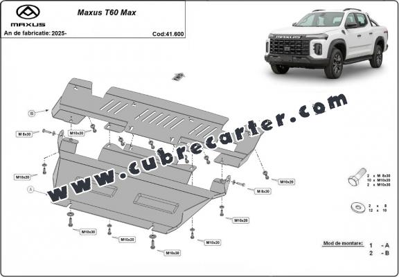 Cubre carter metalico Maxus T60 Max