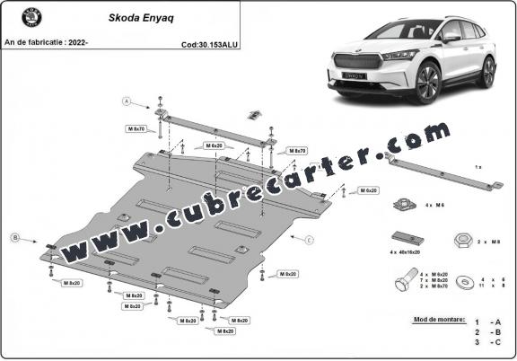 Cubre carter aluminio Skoda Enyaq