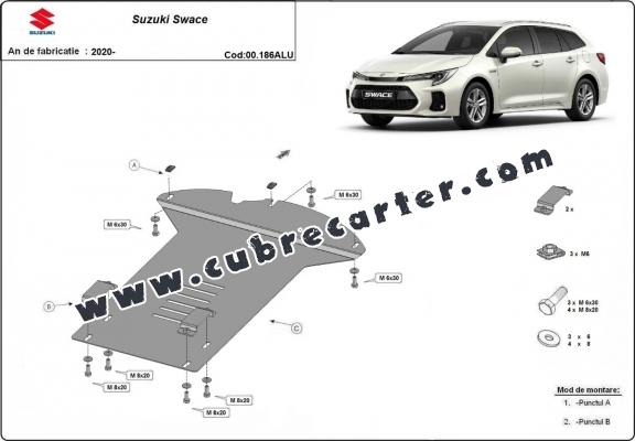 Protector / candado de catalizador de aluminio para Suzuki Swace