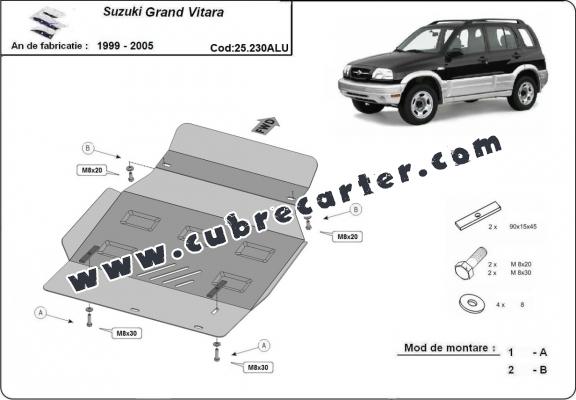 Cubre carter aluminio Suzuki Grand Vitara