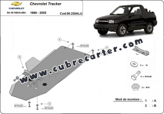 Protección aluminio del caja de cambios Chevrolet Tracker
