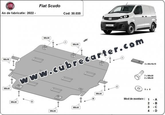 Cubre carter metalico Fiat Scudo