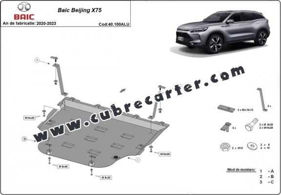 Cubre carter aluminio BAIC Beijing X75