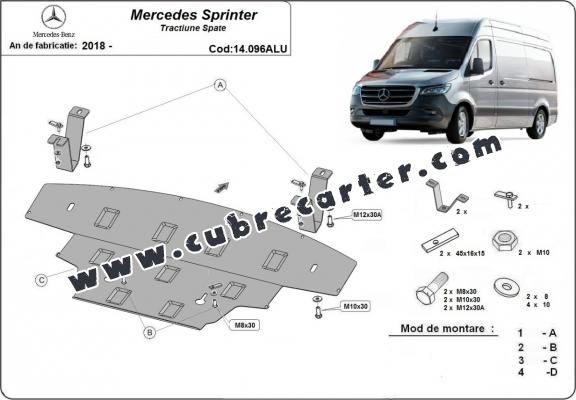 Cubre carter aluminio Mercedes Sprinter - RWD