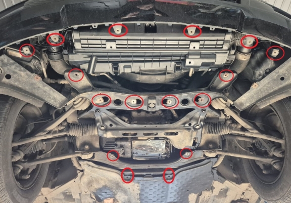 Cubre carter metalico Mercedes GLK X204