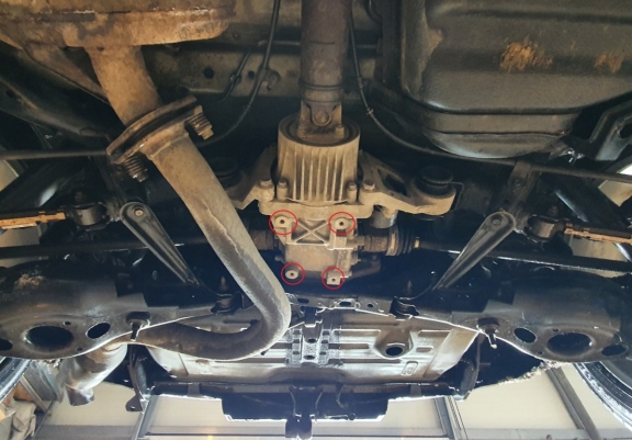 Protector de aluminio del diferencial trasero Toyota Rav4