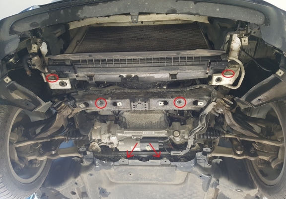 Cubre carter metalico Mercedes C-Class W205 - 4x4