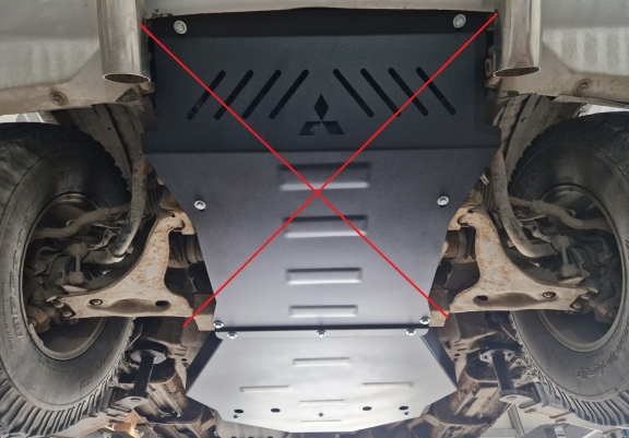 Protector de la caja de cambios Mitsubishi Montero 4 - V80