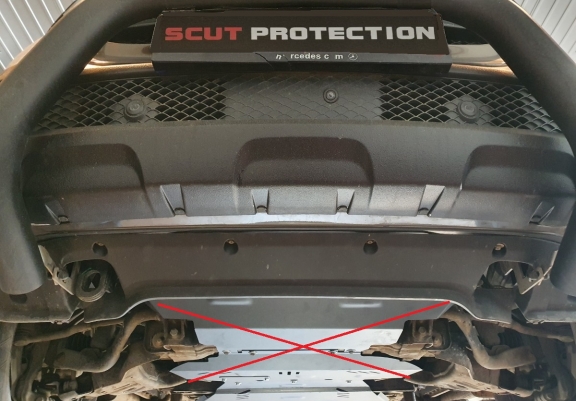 Protector de la caja de cambios y caja de transferencia Mercedes X-Class W470