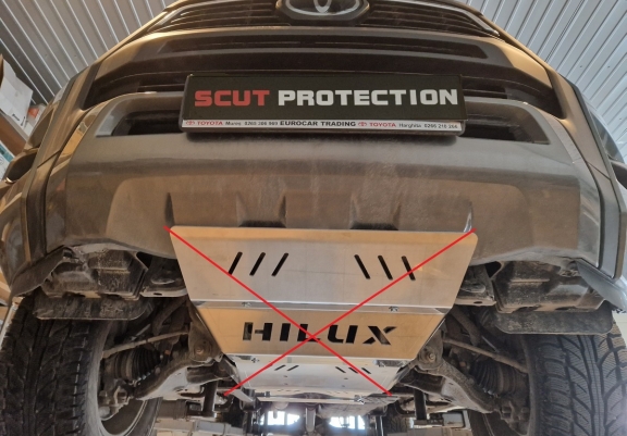 Protector de aluminio de la caja de cambios Toyota Hilux Invincible