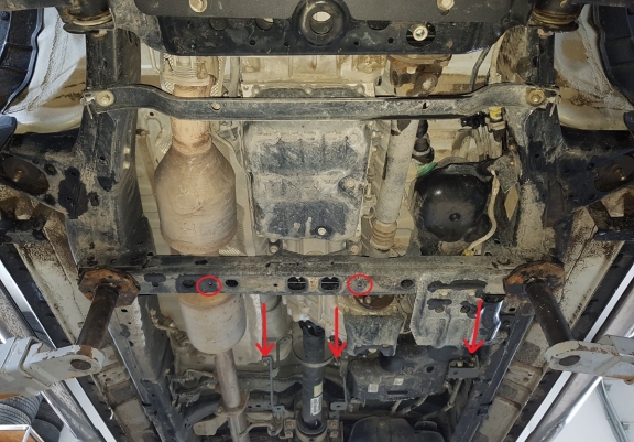 Protector del diferencial Toyota Hilux Revo