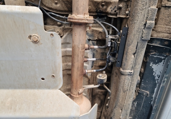 Protector de los sensores del filtro de particulas Toyota Hilux