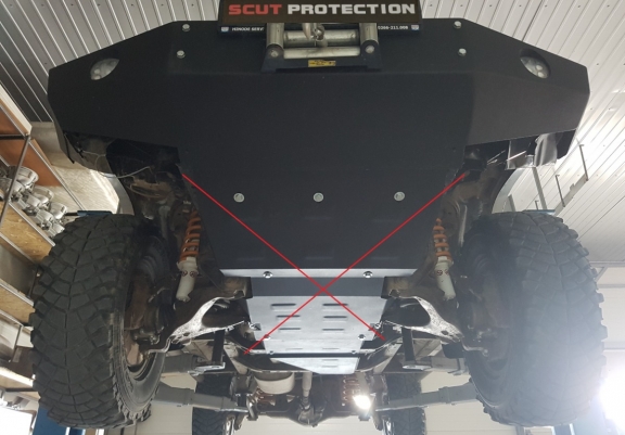 Protector de la caja de cambios Toyota Land Cruiser J90