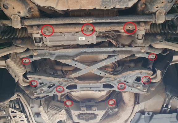 Protector de la caja de cambios Audi A8