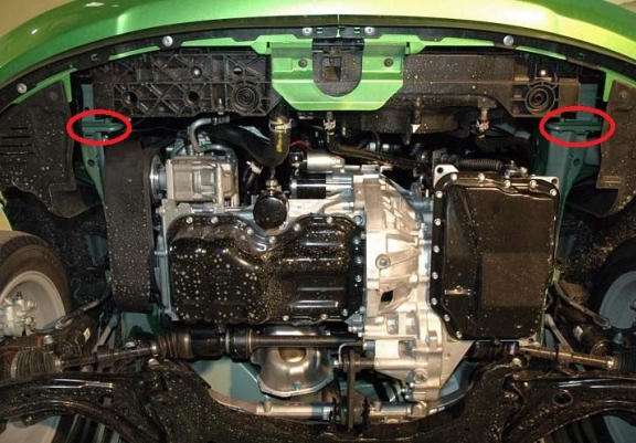 Cubre carter metalico Mazda 2