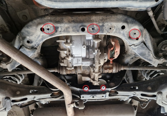 Protector del diferencial Toyota RAV 4 Hybrid