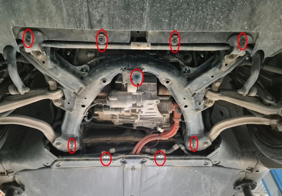 Cubre carter del motor delantero eléctrico Tesla Model Y AWD